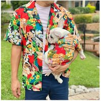 Passendes Hawaiihemd Set Vintage Haustier & Frauchen Aloha Outfit von FitFrenchie