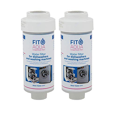 Fit aqua AC-WSM AM-SET-I 2 x Waschmaschinenfilter Kalkfilter Spülmaschinenfilter Wasserfilter Fitaqua, 2 Stück (1er Pack) von Fit aqua