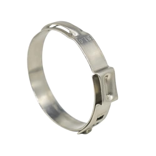1 stück 304 Edelstahl 18,0mm-60,0mm Einzel Ohr Schlauch Klemmen SS304 Mini Clips Eine Stufenlose Rohr Klemme(18.0-22.0mm) von Fitaulip