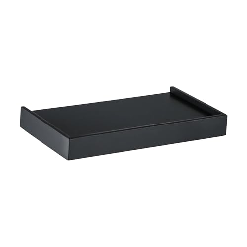 1 stück Schwarz Toilettenpapierhalter Badezimmer Regal Zubehör Wandmontage Handtuch Toilettenpapierhalter Bad Dusche Ablagekorb(Bathroon Self) von Fitaulip