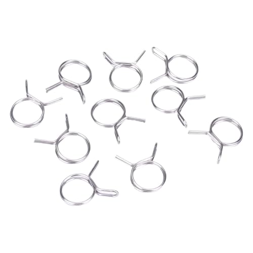 10/20/50/100 Stück 5 mm - 14 Schlauchschelle Edelstahlrohr Federclips Kraftstoffleitungsschellen Dichtungsrohr Hardware-Zubehör(14mm 100Pcs) von Fitaulip