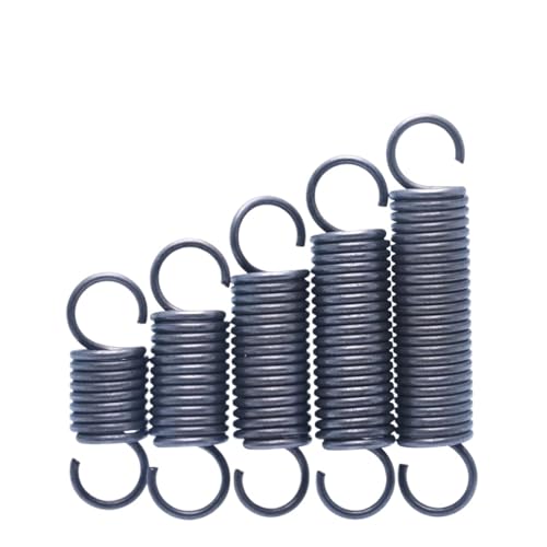 10 Stück Zugfederdrahtdurchmesser 0,6 mm Außendurchmesser 5/6/7 mm Federn Stahl mit Haken Zugfederlänge 20–60 mm(30mm,7mm-0.6mm) von Fitaulip