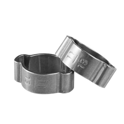 10 stücke 304 Edelstahl Doppel Ohr Clips O Schellen for Hydraulische Schlauch Kraftstoff Klemme(7-9mm) von Fitaulip