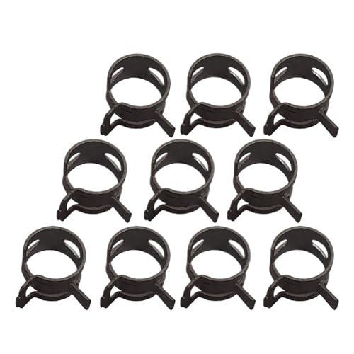 10 stücke Q673B Vakuum Frühling Heizöl Wasser Schwarz Schlauch Clip Rohr for Band Clamp Metall Verschluss M6-M20(M9) von Fitaulip
