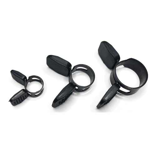 10 stücke Schwarz 65MN Mangan Stahl Kunststoff Hülse Klemmfeder Schlauchschelle M10-20.5 Elastische Schnalle Wasserrohr Hoop(M10.5) von Fitaulip