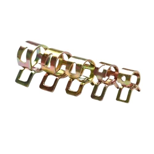 100 stücke Frühling Schlauch Klemmen 6-17mm Verzinkt Clip Kraftstoff Linie Wasser Rohr Luft Verschluss Klemme von Fitaulip