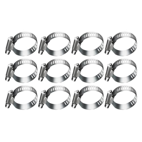 12/15/30 stücke Schlauch Klemmen Edelstahl Einstellbare Schneckengetriebe Werkzeug for Wasser Rohr Sanitär Kraftstoff Linie Ladeluftkühler(19-29mm-15pcs) von Fitaulip