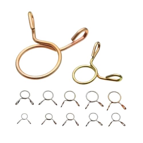 126 stücke 5mm-14mm Schlauch Klemme Verzinkt Frühling Clips Getriebe Kraftstoff Linie for Boote Motorräder von Fitaulip