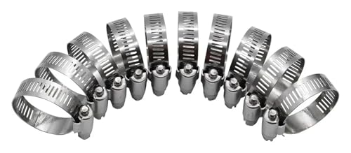 140 stücke 8-38mm Schlauch Clips Rohr Klemmen Edelstahl Hoop Clamp Automotive Rohre Clip Feste Werkzeug von Fitaulip