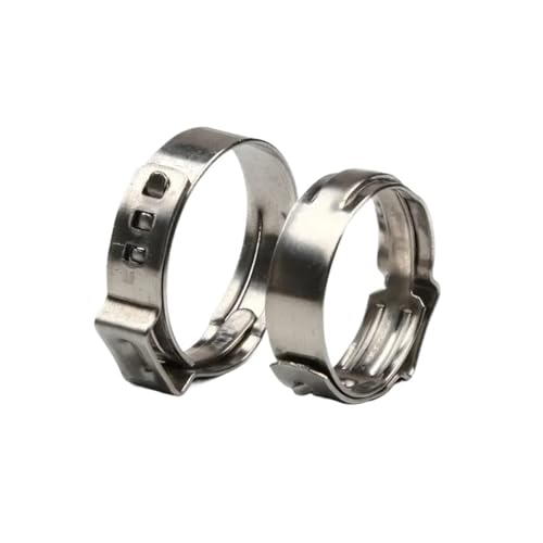 170 stücke 5,8-25,6mm Edelstahl Einzigen Ohr Schlauch Klemme Crimp Cinch Ringe Prise Werkzeuge von Fitaulip