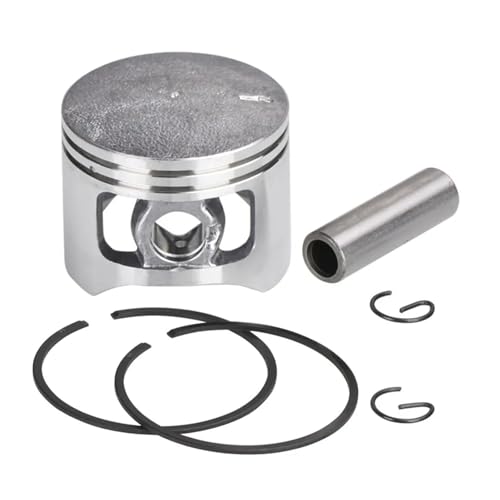 1Set for 5200 52CC Kettensäge Kolben Ring Pin Kit 45mm Kettensäge Kolben Set Kettensäge Kolben Kit von Fitaulip