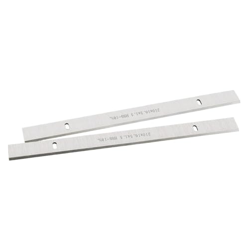 2/4 stücke 8 "210mm HSS Dicke Hobel Klinge 210x16,5x1,5mm Holz Jointer Messer for Scheppach Einhell Erbauer Titan Power Werkzeug Zubehör(2 pairs) von Fitaulip