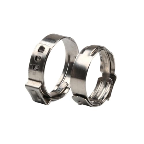 50 stücke Einzigen Ohr Schlauch Klemme 304 Schellen Sortiment Clips Rohr(Dia.86-91mm) von Fitaulip