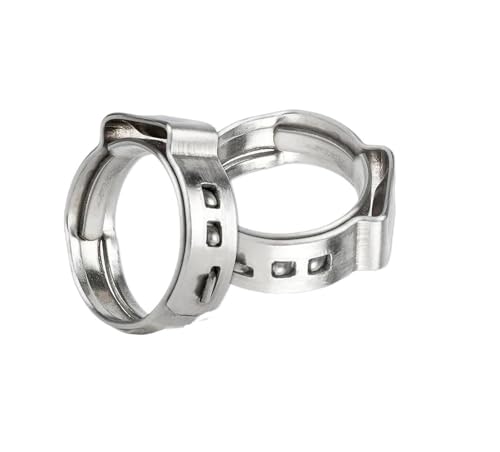 50 stücke Schlauch Klemmen Einzigen Ohr Stufenlose 5,3mm-33,1mm 304 Edelstahl Cinch Klemm Ringe for Rohr Werkzeuge(27.1mm) von Fitaulip