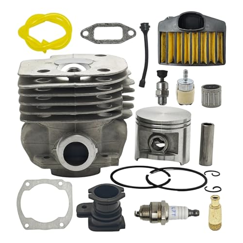 50mm Zylinder Kolben Intake Boot Kit for Husqvarna 365 362 371 372 XP Kettensäge Ersetzen for 503909271 W Kraftstoff Luftfilter Dichtung von Fitaulip