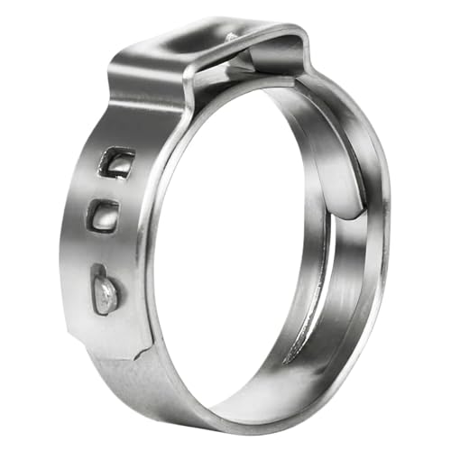 530 stücke Einzel Ohr Schlauch Klemmen 7,0-28,6mm 304 Edelstahl Stufenlose Klemm Ringe Clip von Fitaulip