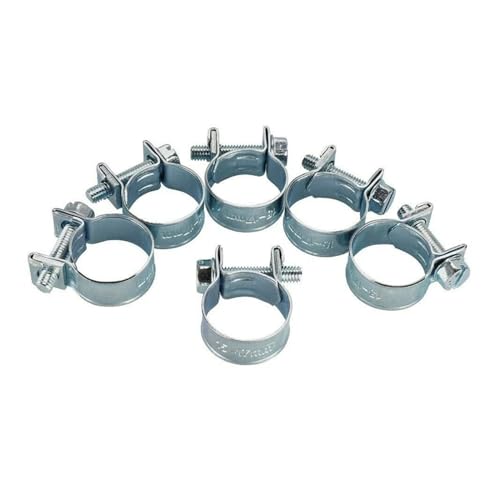 60 Stück Auto-Kraftstoffleitungsschlauch-Clips Schläuche Klemmen Set Mini-Luftklemme aus Kohlenstoffstahl for Diesel-Benzinrohr 7-18 mm von Fitaulip