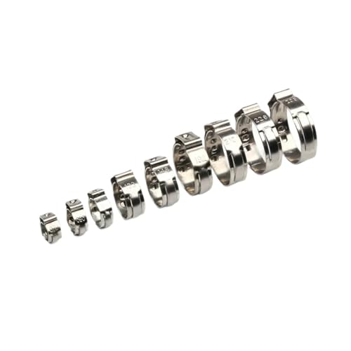 80 Stück Kraftstoffschlauchschellen Rohrschellen 5,8 mm - 23, Edelstahl-Ringschelle Kfz-Rohrschelle Festes Werkzeug 80 Stück Kraftstoffschlauchschellen Rohrschellen 5,8 mm - 23, Edelstahl-Ringschelle Kfz-Rohrschelle Festes Werkzeug von Fitaulip