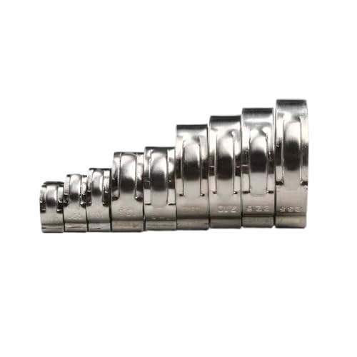 80 stücke Schlauch Klemmen 7,0-23,5mm Einzigen Ohr Stufenlose 304 Edelstahl Cinch Klemm Ringe for Abdichtung Arten von Fitaulip