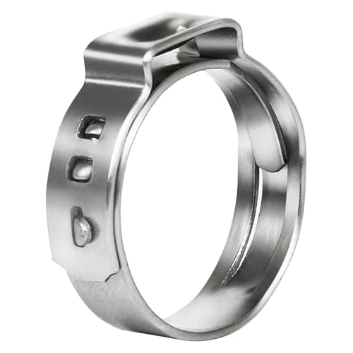 80 stücke Schlauch Klemmen Einzigen Ohr 6,5-11,3mm Stufenlose 304 Edelstahl Cinch Klemm Ringe for Abdichtung von Fitaulip