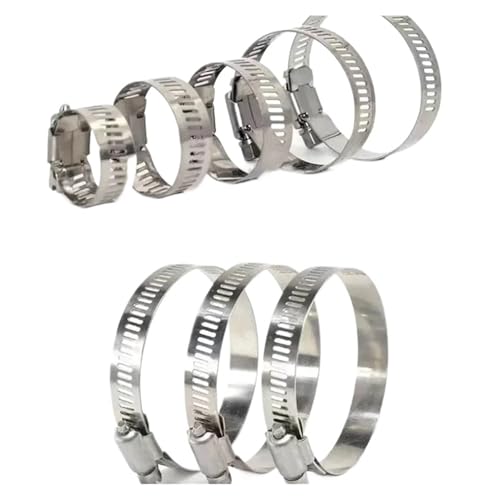 91 stücke 8-44mm Einstellbare Schlauch Klemmen Schneckengetriebe Edelstahl Clamp Sortiment Rohr Automotive Clip Feste Werkzeug von Fitaulip