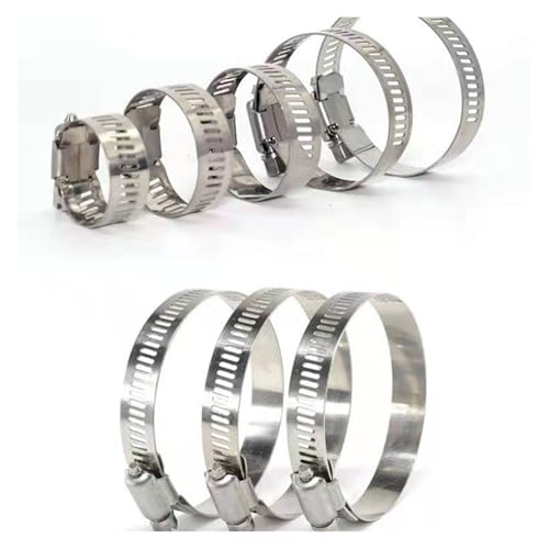 91 stücke Edelstahl Schlauch Klemme Einstellbare Schneckengetriebe 8-44mm Clips Rohr Klemmen Automotive Clip Feste Werkzeug von Fitaulip
