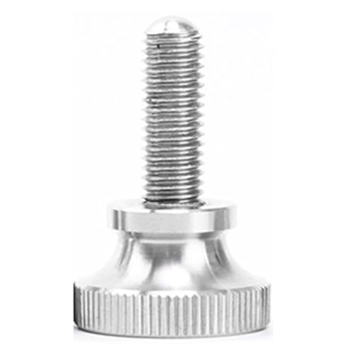 Fitaulip 1–5 Stück 304 Edelstahl Rändelschraube Handfestziehen Vorhang Wandschloss(6mm,M2.5 (5Pcs)) von Fitaulip