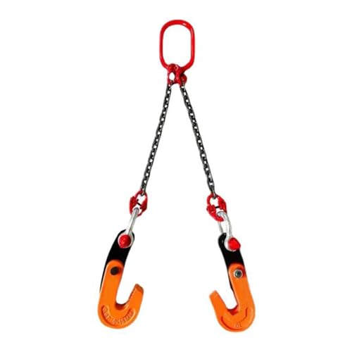 1,6 t horizontale Plattenhebeklemme mit 0–25 mm Backenöffnung, Manganstahlkette, 1 m Länge, ideal for industrielle Hebe- und Krananwendungen(2m Chain) von Fitlin