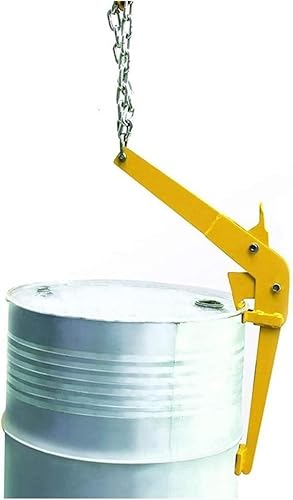 Cushion Vertical Oil Drum Lifting Clamp,Alloy Steel Barrel Hook Spreader Drum Lifter Sheet Metal Clamp Max 1000 Lb 30-55 Gallon,for Lifting and Transporting(H) von Fitlin