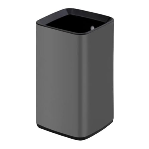 Fashionable Indoor Garbage Bin, 3.1 Gallon Square Trash Can, Open Top Metal Garbage Can with Removable Liner Bucket, for Living Room, Office, Hotel Commercial Use,Get More Storage(Gris) von Fitlin