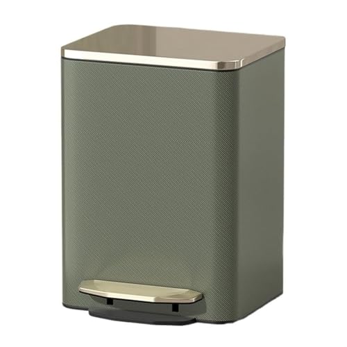 Fashionable Indoor Garbage Bin, Modern Trash Can with Lid, Stainless Steel Step Garbage Can with PU Leather Outer Layer, Soft Close Pedal Wastebasket Bin with Removable Inner Bucket,Get More Storage( Fashionable Indoor Garbage Bin, Modern Trash Can with Lid, Stainless Steel Step Garbage Can with PU Leather Outer Layer, Soft Close Pedal Wastebasket Bin with Removable Inner Bucket,Get More Storage( von Fitlin