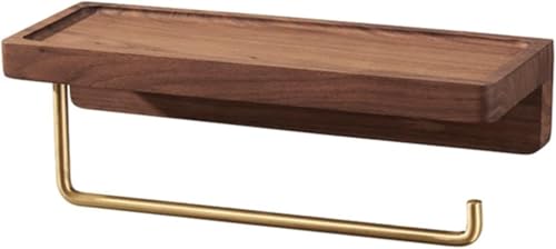 Fitlin Nordischer Toilettenpapierrollenhalter Toilettenpapierhalter Freistanzender Toilettenpapierhalter Massivholz-Taschentuchbox Toilettenständer(Argento,28) von Fitlin