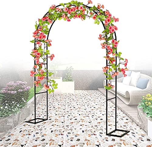 Gartenbogen aus Metall, 40 cm breit, freistehend, rohrförmiger Pavillon für Rosen und Kletterpflanzen. Starker und stabiler Stützbogen.(180x220x40CM) von Fitlin