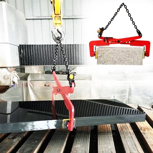 Hochleistungs-Hebeklemmen for Granit, Marmor und Metall – verstellbare Scherenzange, vertikaler Plattenheber for Stein, Ziegel und Stahl(X-Small (325kg)) von Fitlin
