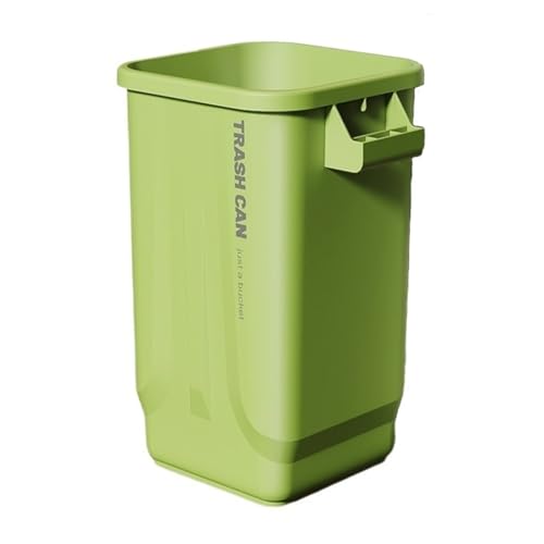 Modischer Mülleimer for den Innenbereich, quadratischer Mülleimer aus Kunststoff, Mülleimer mit großem Fassungsvermögen von 23/32 l und stabilem Griff, moderner Mülleimer mit offener Oberseite for die von Fitlin