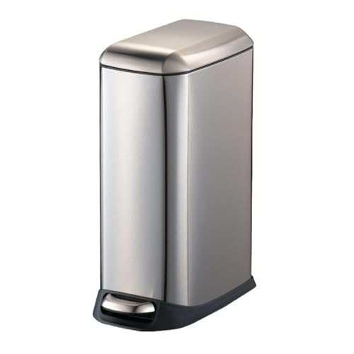 Modischer Mülleimer for den Innenbereich, schmaler 12/20-Liter-Mülleimer mit Deckel mit Soft-Close-Funktion, Mülleimer aus Edelstahl mit herausnehmbarem Papierkorb, Tretpedal-Mülleimer for Badezimmer, Modischer Mülleimer for den Innenbereich, schmaler 12/20-Liter-Mülleimer mit Deckel mit Soft-Close-Funktion, Mülleimer aus Edelstahl mit herausnehmbarem Papierkorb, Tretpedal-Mülleimer for Badezimmer, von Fitlin
