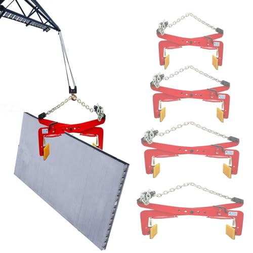 Robuster, verstellbarer Plattenheber – Fels- und Steintrageklammern for Granit, Stahlplatten und Blech – langlebiges Hebewerkzeug for Gebäude(S) von Fitlin