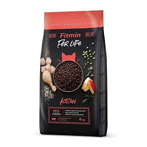 Fitmin for Life Kitten | Trockenfutter für Katzen | Alleinfutter für Kätzchen | Komplettfutter für Katzen | Neues Rezept | 8 kg von Fitmin