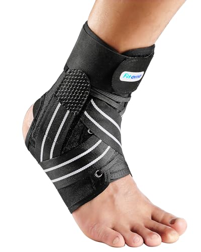Fitomo Sprunggelenkbandage, Einstellbares Fußbandage mit Abnehmbarem Stabilisator, Fußbandage für Plantarfasziitis, Arthritis, ACL, Gelenkschmerzen, Fersensporn, Sport, 1 Stück Fitomo Sprunggelenkbandage, Einstellbares Fußbandage mit Abnehmbarem Stabilisator, Fußbandage für Plantarfasziitis, Arthritis, ACL, Gelenkschmerzen, Fersensporn, Sport, 1 Stück von Fitomo