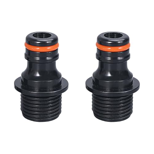 2 Stück Gartenschlauchverschraubung Wasserschlauchverbinder 3/4 Zoll 1/2 Zoll Schnellanschluss Professionelle Bewässerungssysteme Gartenbewässerung Werkzeug Reparaturset von Fitooles