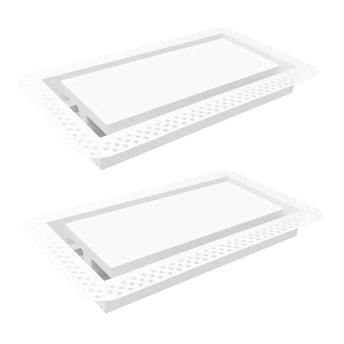 Fittes Flush Wandlüftung, 15,2 x 30,5 cm, Baumwolle, Weiß, 2 Stück von Fittes