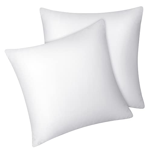 Fittia 2er-Set Lyocell Bambus Kissenbezug Bambusfaser Kopfkissenbezug Kissenhülle Seidig weichkühlend atmungsaktiv mit verdecktem Reißverschluss, Weiß, 80x80cm von Fittia