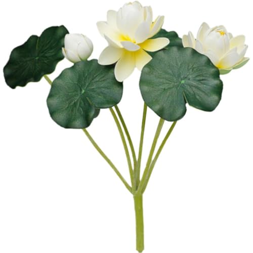 Fituenly 1 Stück Künstlicher, Biegsamer Blumenstrauß, Lebensechte Künstliche Wasserblumen Für Das Haushandwerk, Dekorativ Für Den Haustempel von Fituenly