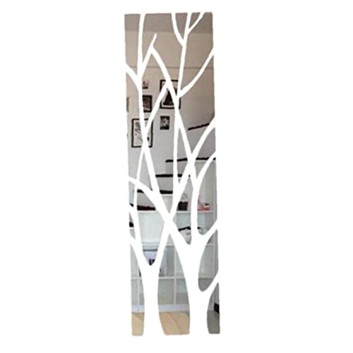 Fituenly 3D Big Tree Spiegel Wandaufkleber Selbstklebende Äste Wandbild Acryl Home Art Decals Für Wohnzimmer Schlafzimmer Badezimmer Büro von Fituenly