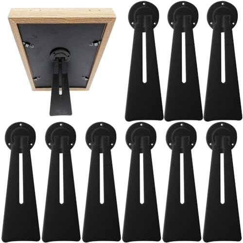 Fituenly Fotorahmenhalterung 10pcs Display Ständer 360 Grad Drehstrecke Beine Kunststoff Bilderrahmen Ständer von Fituenly