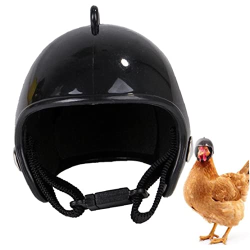 Fituenly Hühner Helm Huhn Schutzhelm Lustige Papagei Kopfbedeckung Halloween Haustier Vogel Hut Kopfbedeckung Für Sittiche Nymphensittiche Lovebird von Fituenly