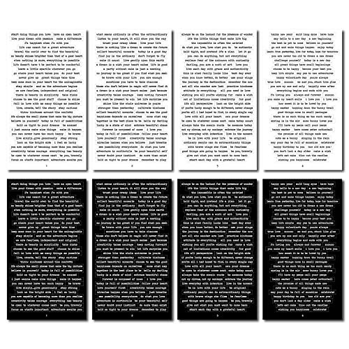Fituenly Inspirierende Aufkleber Netten Worten, 8 Blätter, Selbstklebende, Motivierende Zitat-Aufkleber, Small Talk-Aufkleber-Serie Für Scrapbook-notizbuch von Fituenly