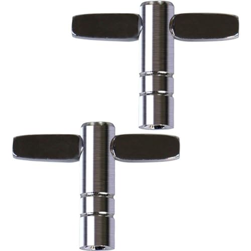 Fituenly Trommel-stimmschlüssel-einstellschlüssel, Metall-t-förmiger 4-Loch-schlüssel, Schlaginstrument-zubehörwerkzeug Fituenly Trommel-stimmschlüssel-einstellschlüssel, Metall-t-förmiger 4-Loch-schlüssel, Schlaginstrument-zubehörwerkzeug von Fituenly