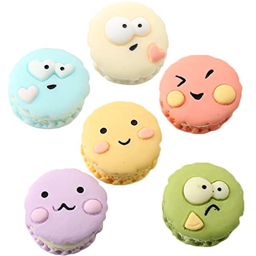 Macaron Kühlschrankmagnete 6pcs Cartoon Sandwich Kekse Whiteboard -Magnete Farbenfrohe Runde Magnete Für Kunsthandwerksdekoration von Fituenly