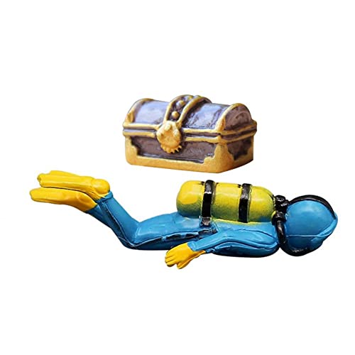 Miniatur Ozeane Szene Modell Figurine Unterwasser Welt Meer Erkunden Taucher Ozeane Dekoration Action-Figuren Spielzeug von Fituenly